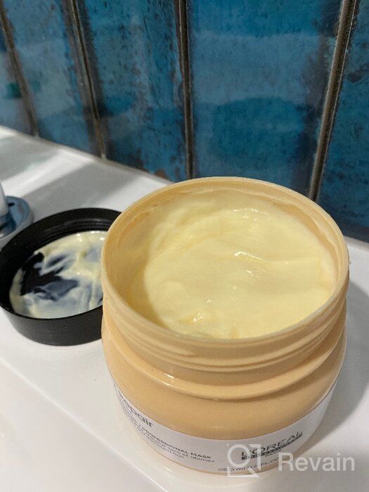 img 2 attached to 🧖 L'Oreal Serie Expert Absolut Repair Resurfacing Gold Quinoa Protein Mask - 8.4 oz, for Intense Hair Repair review by Hotaru Kai ᠌