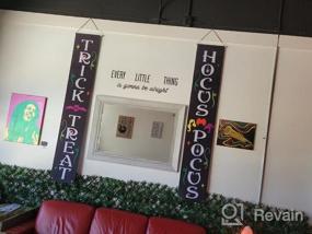 img 6 attached to Halloween Decorations Outdoor & Indoor - Trick Or Treat, Hocus Pocus & Fall Porch Banners!