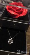 img 1 attached to Projection Heart Pendant Necklace: 100 Languages I Love You Jewelry, Valentine's Day Romantic Gift with Red Rose Storage Box review by Carrie Williams