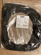 img 1 attached to Organize Your Cables With AIRIC 25Ft Split Cable Management Sleeve - Flame Retardant Braided Mesh Wire Wrap For TV, Computer, Office, Home, & Auto With 3Pcs Cable Ties review by Terry Herrera