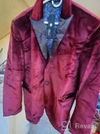 img 1 attached to Men'S Slim Fit Velvet Blazer, Solid Sport Coat For A Stylish Look review by Chris Hodges