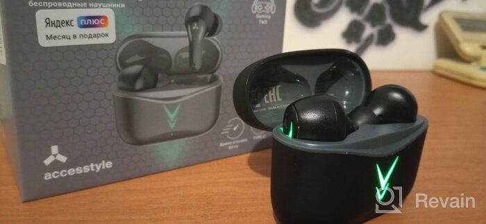 img 1 attached to Accesstyle Tornado Gaming Wireless Headphones, Black review by Ha Joon