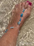 img 1 attached to Add Elegance To Your Beach Wedding Look With Bienvenu Pearl Anklet Chain Bracelet Set review by Jenny Davis