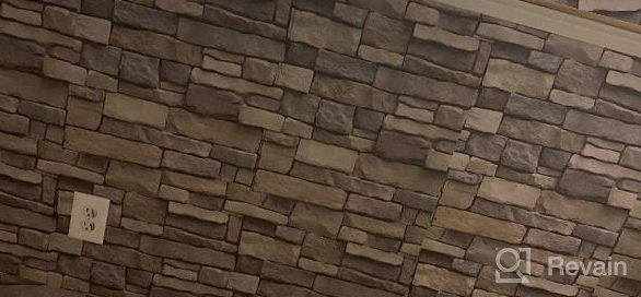 img 1 attached to Stone Brick Wallpaper Peel And Stick Wallpaper Cleanable 3D Brick Wallpaper Self Adhesive Wallpaper Countertop Removable Wallpaper For Home Decoration Stone Brick 17.71” ×393.7” review by Eric Jefferson