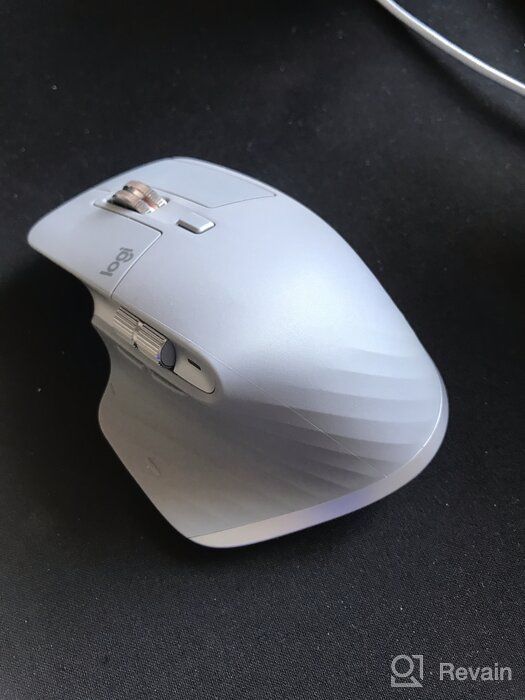 img 1 attached to 🖱️ Logitech MX Master Wireless Mouse: High-Precision Sensor, Easy-Switch up to 3 devices, Meteorite Black review by Hideo Tsushi ᠌