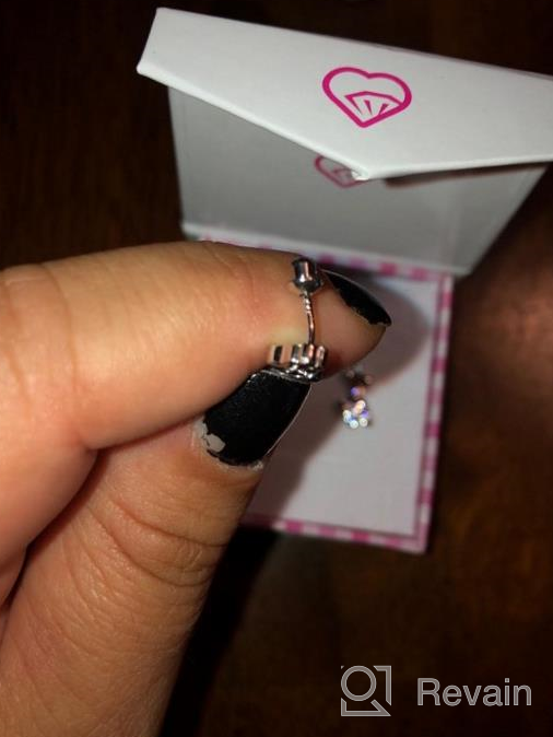 img 1 attached to 🦒 925 Sterling Silver Pink Cubic Zirconia Giraffe Screw Back Earrings for Toddlers, Young Girls & Pre Teens - Perfect Animal Lover Kids' Earrings, Fun and Trendy Giraffe Screw Backs review by Richard Cummings