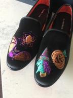 img 1 attached to Stylish ELANROMAN Embroidered Loafers: Perfect Men's Shoes for Fashionable Weddings and Slip-Ons review by Patrick Bacho
