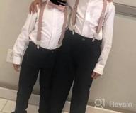 img 1 attached to 🎀 CEAJOO Wedding Suspender and Bow Tie Set for Boys and Men review by Troy Larson