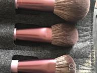 img 1 attached to EIGSHOW 15 Piece Professional Makeup Brush Set In Grey For Liquid, Cream, And Powder Cosmetics - Ideal For Foundation, Powder, Concealers, Eye Shadows, And More review by Rory Kelley