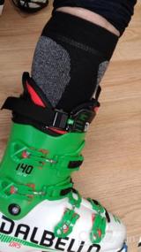 img 5 attached to Зимние лыжные носки MCTi: Thermolite термоноски высокие до колена для сноубординга, катания на лыжах, походов - 2 пары