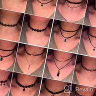 img 1 attached to Set Of 20-42 Black Velvet Chokers For Women And Teen Girls - Classic, Layered And Henna Necklaces For Fashionable Looks review by Jim Reinhardt