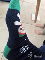 img 1 attached to Winter Wonderland: 15 Pairs of Festive Wool Socks - Perfect for Women, Girls, and Big Kids during the Holiday Season! review by Chris Thrower