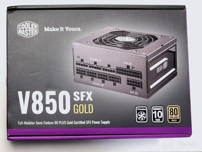 img 2 attached to Cooler Master V850 SFX Gold Full Modular, 850W Power Supply, 80 Plus Gold Efficiency, ATX Bracket Included, Quiet FDB Fan, SFX Form Factor, 10-Year Warranty review by Chong Fred ᠌