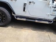 img 1 attached to Upgrade Your Off-Roading Game With OEdRo'S All-Steel Running Boards And Side Steps For Jeep Wrangler JK 4 Door review by Rodrigo Harrison