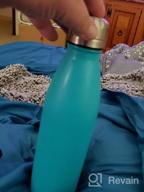 img 1 attached to BOGI Insulated Water Bottle, 17Oz Stainless Steel Water Bottles, Leak Proof Sports Metal Water Bottles Keep Cold For 24 Hours And Hot For 12 Hours BPA Free Kids Water Bottle For School (SkyBlue Pink) review by Andrew Grimes