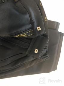img 6 attached to Мужские непромокаемые штаны для лыжных походов на флисовой подкладке - зимние ветрозащитные брюки Softshell для улицы