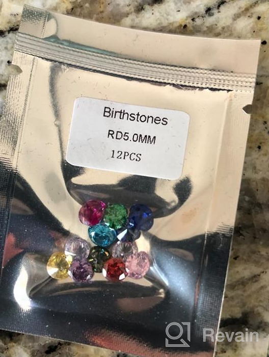 img 1 attached to 💎 Premium Quality CF100 Birthstone Locket Necklaces with 12 AAAAA+ Cubic Zirconia Birthstones, Crafted from 316L Stainless Steel, Complete with Floating Charms, Chains, and Gift Box review by Michelle Marie