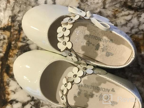 img 1 attached to 👧 Stylish Maxu Flower Oxford Shoes for Little Girls: Perfect Flats for any Occasion review by Tiffany Tucker