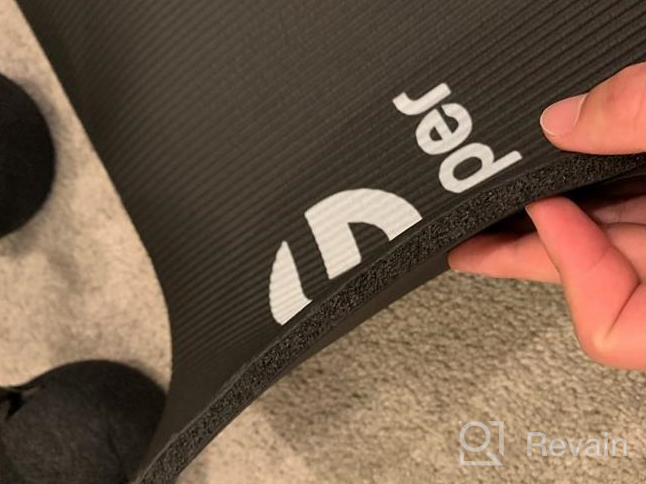 img 1 attached to Premium Non-Slip Yoga Mat With Carrying Strap And Bag - 72"L X 32"W, Ideal For Exercise And Fitness At Home - Gruper Thick Workout Mat review by Zack Block