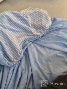 img 6 attached to Дышащее охлаждающее одеяло для любителей горячего сна - двустороннее постельное белье из трикотажа для борьбы с ночным потоотделением в двойном размере (59 X 79), синее