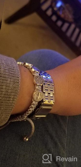 img 1 attached to 📿 CB Saint St Benedict Adjustable Cord Bracelet: A Sacred Accessory, 8 Inch Length review by Adam Cooper