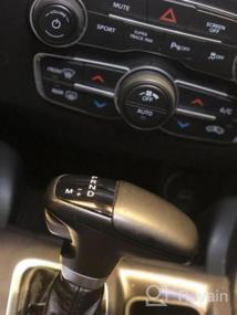 img 5 attached to Красная отделка ручки переключения передач ABS для Dodge Challenger Charger Durango 2015-2021 от Keptrim