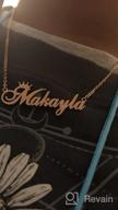 img 1 attached to Customized Rose Gold Name Necklace with Crown: Perfect Personalized Gift for Women and Girls review by Briana Fisher