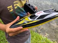 img 1 attached to SYMA Q7 RC Boat: 20+ Km/H 2.4GHz Fast Racing For Pools & Lakes, Capsize Recovery + Low Battery Alarm, Gifts For Boys & Girls review by Darrell Verduzco