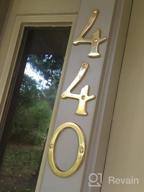 img 1 attached to QCAA Traditional Forged Brass House Number 7, 4", Brushed Satin Nickel, 1 Pack review by Johnny Weber