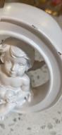 img 1 attached to OwMell Set Of 4 Love Letters Cherub Statues, Words Love Little Angel Figurines For Home Decor, White Resin Paintable Sculptures Decoration 4 Inches review by Eduardo Murillo