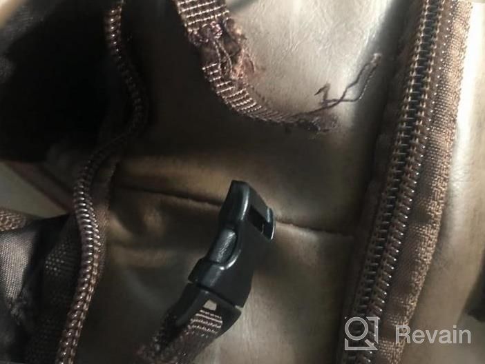 img 1 attached to Leather Garment Duffle Bag For Men - Convertible Suit Travel Bag With Shoe Compartment, Waterproof Carry On Luggage For Business Trips & Gifts. review by Ryan Rivera