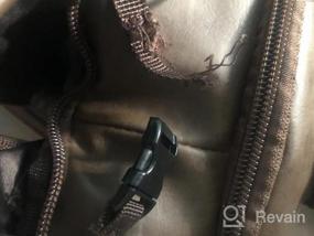 img 8 attached to Кожаная спортивная сумка для одежды для мужчин - дорожная сумка-трансформер с отделением для обуви, водонепроницаемая ручная кладь для деловых поездок и подарков.