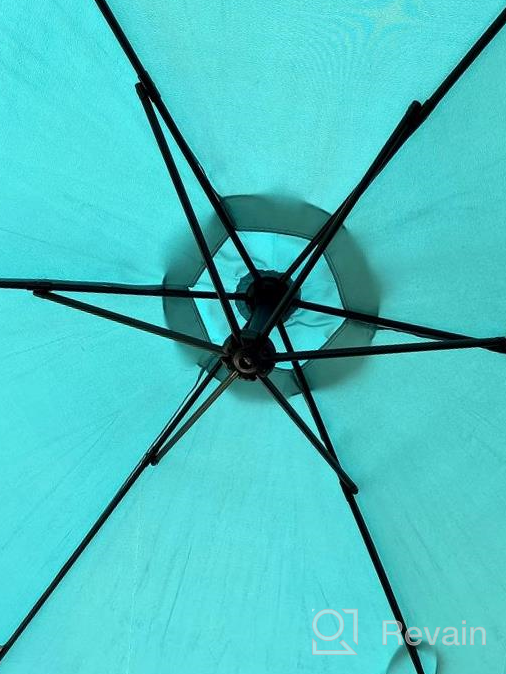 img 1 attached to 10FT Patio Offset Umbrella - Large Hanging Market Umbrella With Crank, Cross Bar & UV Protection For Backyard/Garden review by Dave Hunt