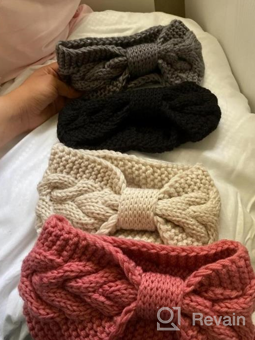 img 1 attached to Stay Warm And Stylish With Chalier'S Cable Crochet Turban Headbands - Perfect For Women This Winter review by Josh Culotta