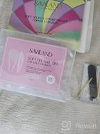 img 1 attached to Saviland Soft Gel Nail Tip Almond - Complete Kit For A Perfect Salon-Quality Look review by Steven Barbon