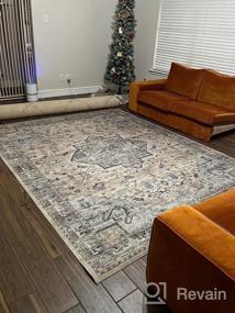 img 7 attached to Loloi II Hathaway Collection HTH-02 Denim/Multi Traditional Rug - 7'-6" X 9'-6