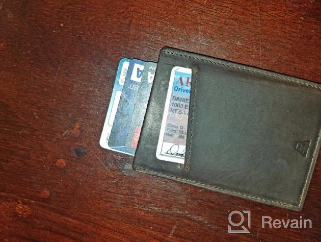 img 1 attached to Andar Minimalist Leather Wallet with Pocket for Essential Carry review by Alan Miller