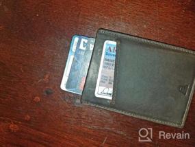 img 7 attached to Andar Minimalist Leather Wallet with Pocket for Essential Carry