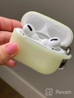 img 1 attached to Protective Silicone Case For Apple AirPods Pro 2019 - Shockproof Cover With Keychain For Aqua- Colored Hamile-AirPods Compatibility review by Charles Purnell