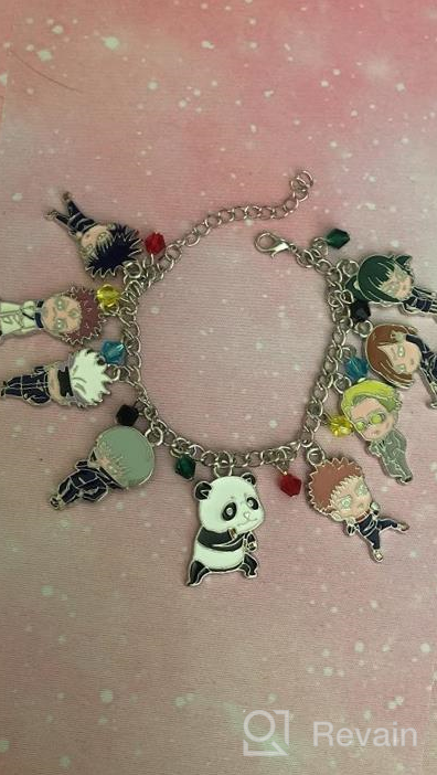 img 1 attached to JCvCX Anime Manga Series Jujutsu Kaisen 📿 Bracelet - Complete Themed Cosplay Charm Bracelet Set review by Joel Norfork