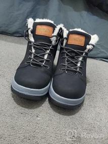 img 5 attached to Stay Warm And Stylish: Visionreast Snow Boots For Men And Women