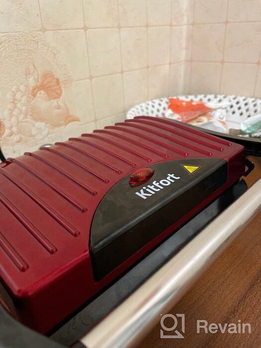 img 1 attached to Sandwich maker Kitfort KT-1609 Panini Maker, red review by Felicja Burska ᠌