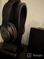 img 1 attached to Black Leather Headphone Stand: Universal Headset Holder For Gaming And More - SAMDI Product review by Fritz Marrero