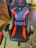 img 1 attached to Computer chair ThunderX3 TC3 gaming chair, upholstery: imitation leather, color: Ember Red review by Dorota Koman Szmigie ᠌