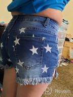 img 1 attached to Women'S Denim Hot Shorts Mid Waisted Summer Casual Pockets Short Pants review by Wendy Rodriguez