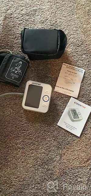 img 1 attached to Accurate Home Blood Pressure Monitor - Automatic Upper Arm Cuff 8.7-15.7In, Large LCD Display & 120 Memory Sets - Device Bag & Batteries Included review by Katie Ray