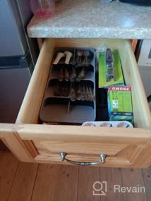 img 5 attached to 🍴 Gray Large Kitchen Drawer Tray - Joseph Joseph DrawerStore Compact Cutlery Organizer