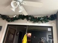 img 1 attached to IMucci 9 FT 100 LED Christmas Garland: Add Holiday Cheer To Your Fireplace Mantel & Table Decor! review by Peter Bates