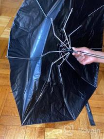 img 6 attached to Компактный и удобный: автоматически открывающийся и закрывающийся зонт для путешествий и повседневного использования - ветрозащитный, легкий и с тефлоновым покрытием