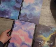 img 1 attached to Capture Your Dreams With SIIXU Star Rover Journal | Colorful Spiral Notebook For Ideas, Meetings & Memories | Lined Pages With Beautiful Light Blue Design | 136 Pages | Large Size & Lay Flat review by Andre Arias